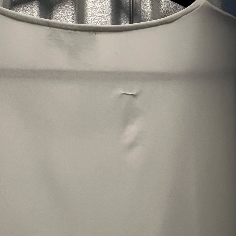 Laura T-shirt blouse sheer front and stretch back white with floral prin… - Picture 10 of 10